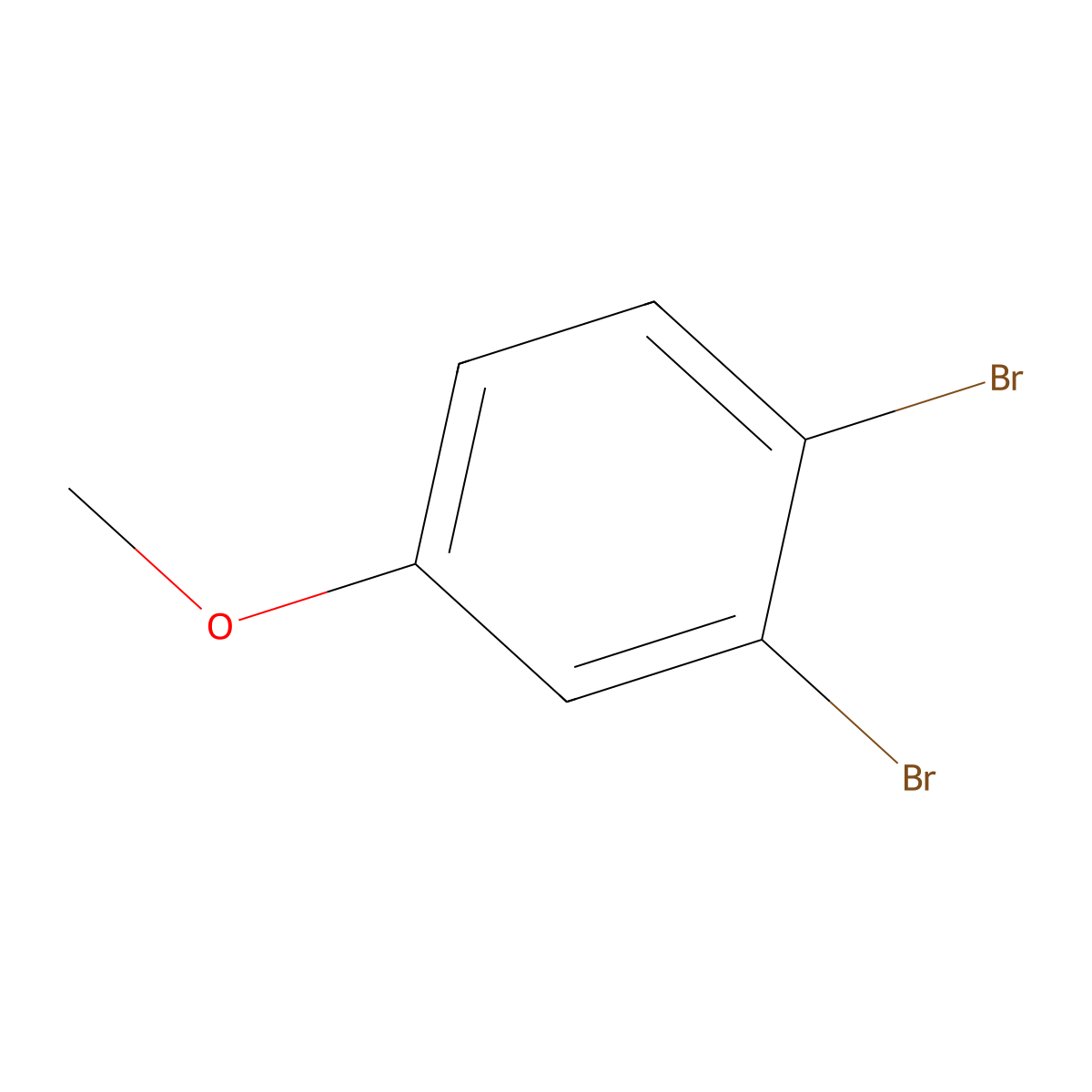 3,4-Dibromoanisole molecular structure, CAS 62415-74-1