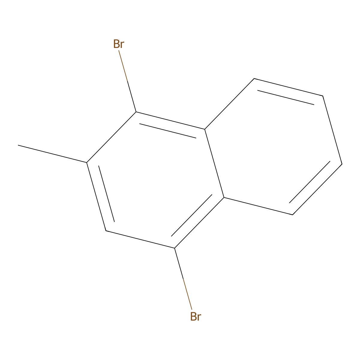 1,4-Dibromo-2-methylnaphthalene molecular structure, CAS 62415-75-2