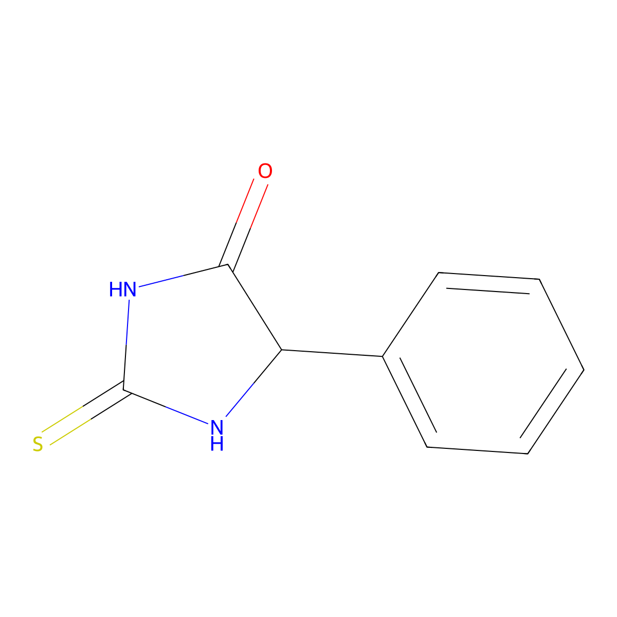 5-Phenyl-2-thioxoimidazolidin-4-one molecular structure, CAS 62420-76-2