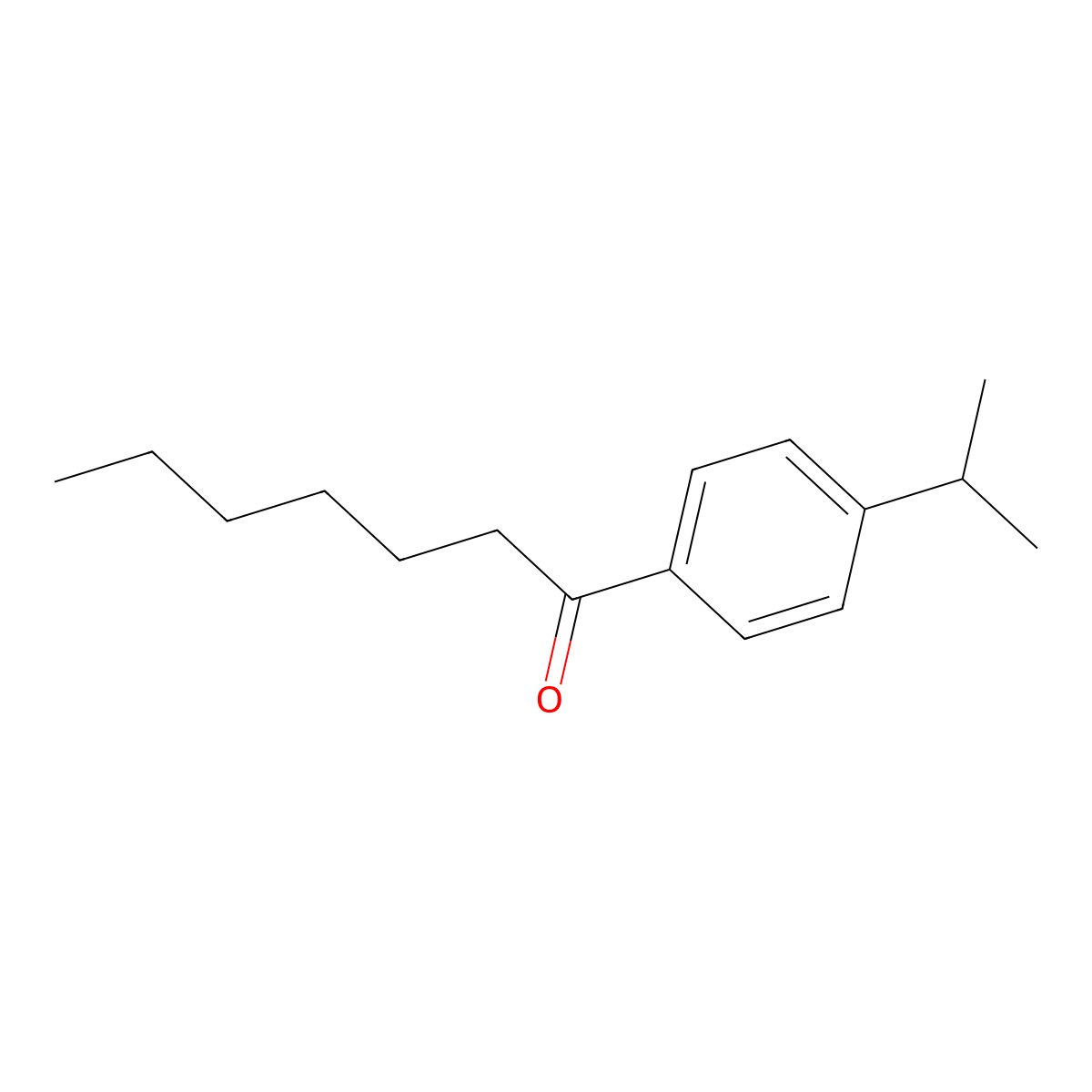 1-Isopropyl-4-heptanoylbenzene molecular structure, CAS 624286-47-1