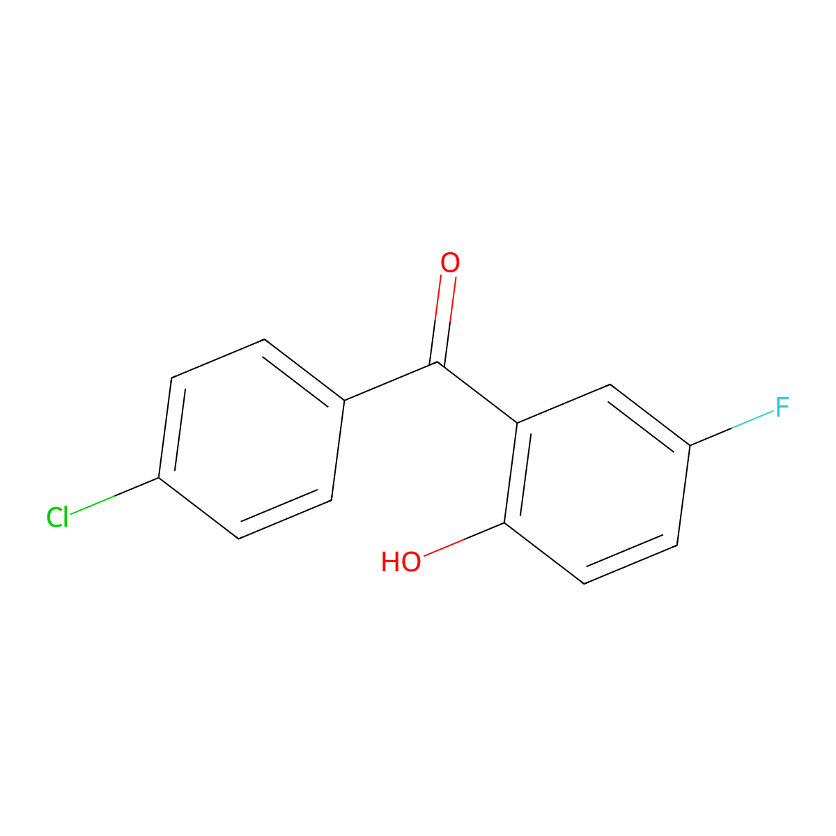 4'-Chloro-5-fluoro-2-hydroxybenzophenone molecular structure, CAS 62433-26-5