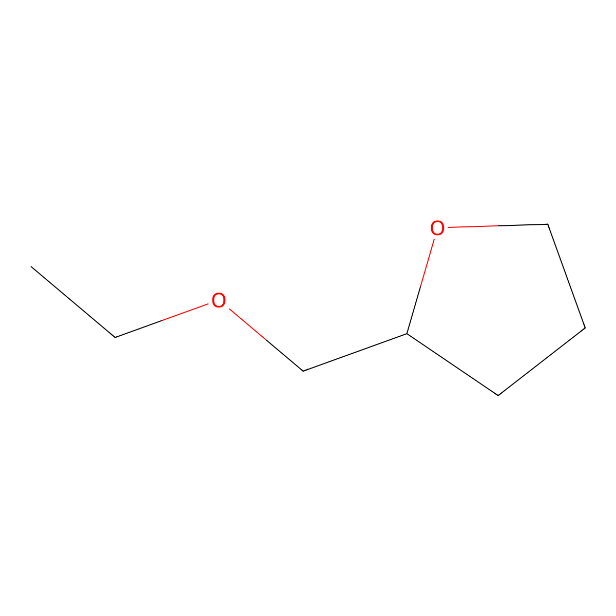 Furan, 2-(ethoxymethyl)tetrahydro- molecular structure, CAS 62435-71-6