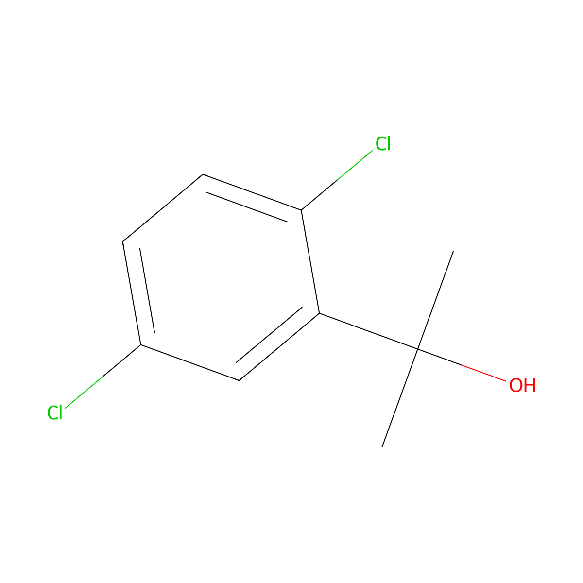 2-(2,5-Dichlorophenyl)propan-2-ol molecular structure, CAS 62436-53-7