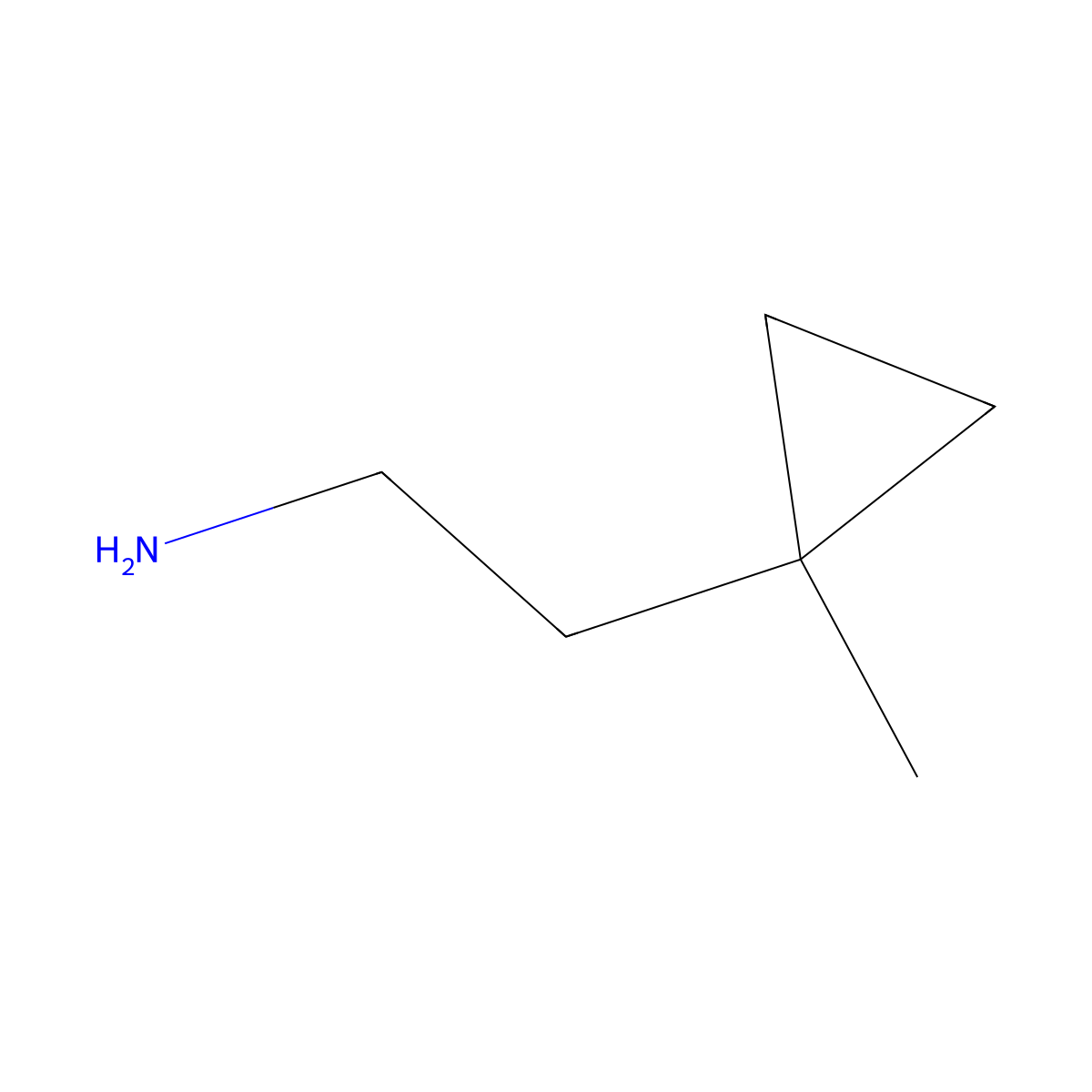 2-(1-Methylcyclopropyl)ethanamine molecular structure, CAS 62441-59-2