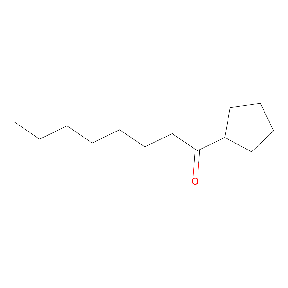 1-Cyclopentyloctan-1-one molecular structure, CAS 62444-53-5