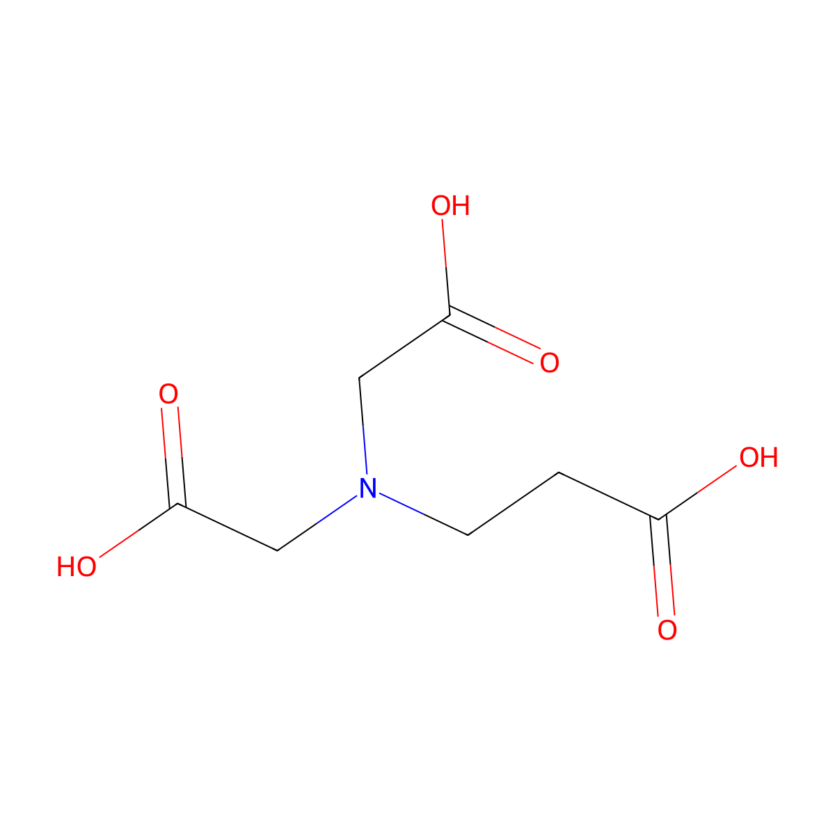 Beta-Alanine Diacetic Acid molecular structure, CAS 6245-75-6