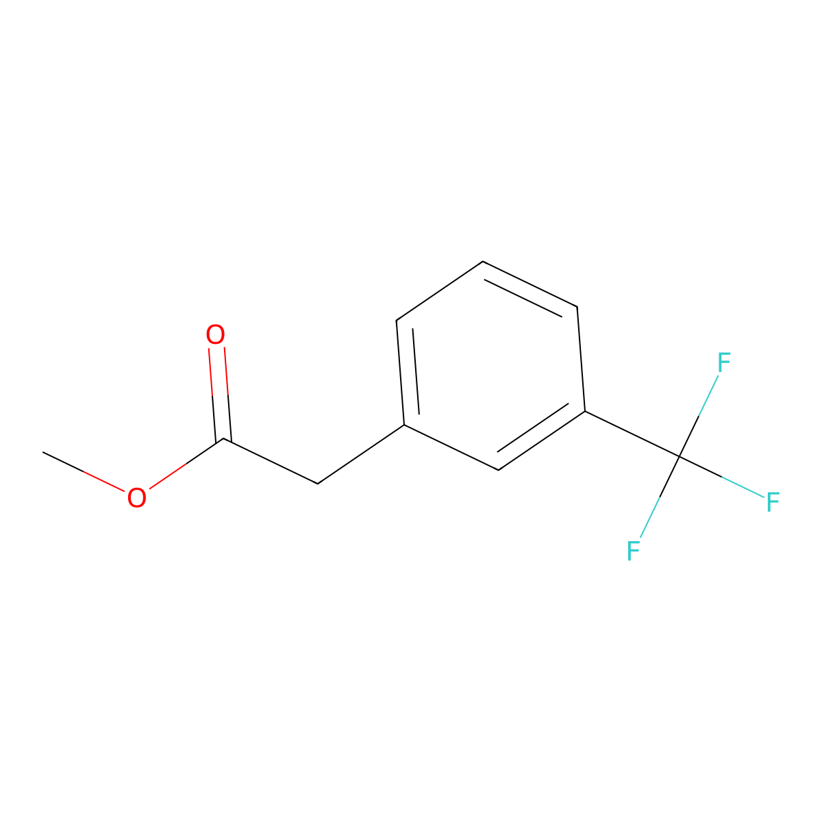 Methyl (3-(trifluoromethyl)phenyl)acetate molecular structure, CAS 62451-84-7