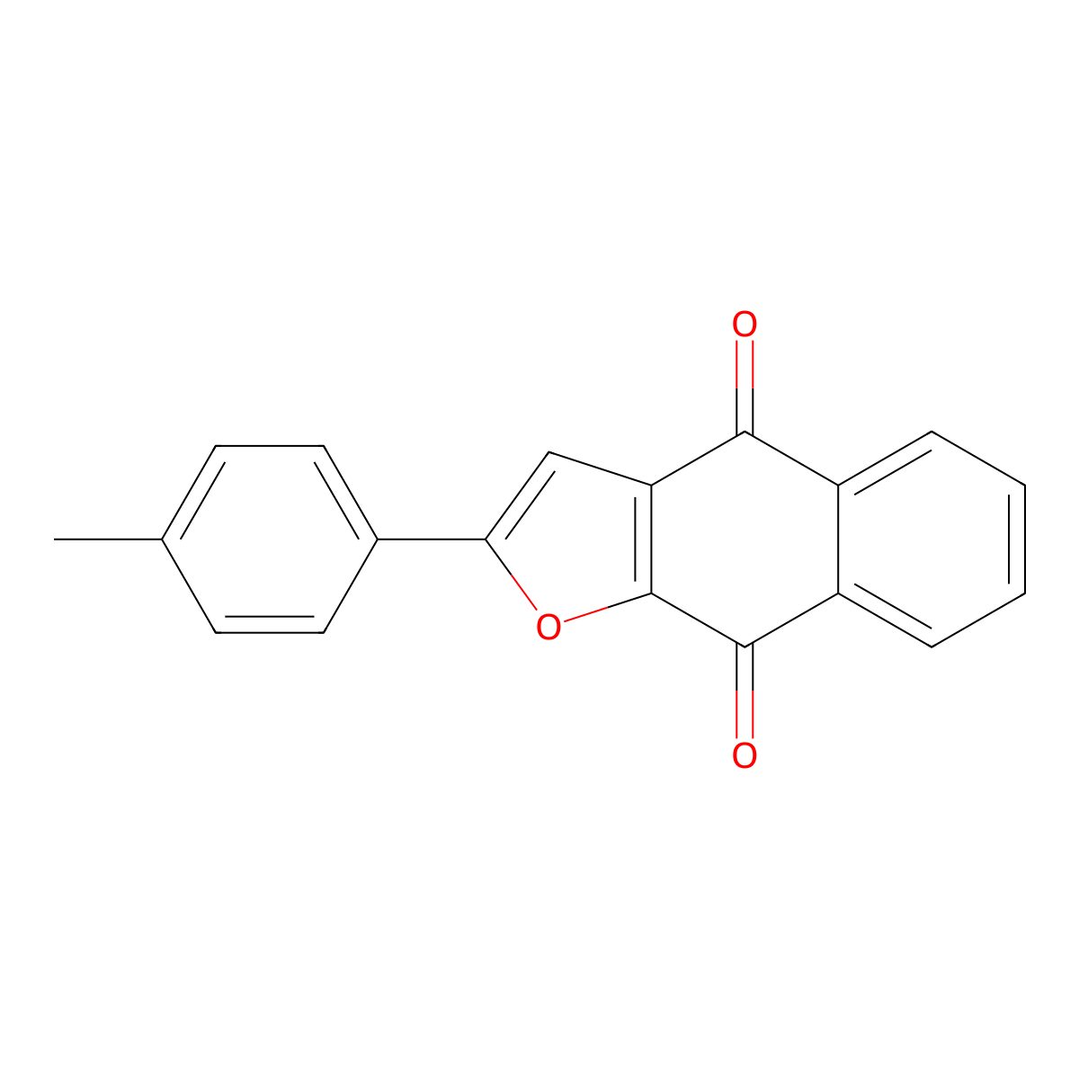 2-(4-Methylphenyl)naphtho[2,3-b]furan-4,9-dione molecular structure, CAS 62452-64-6