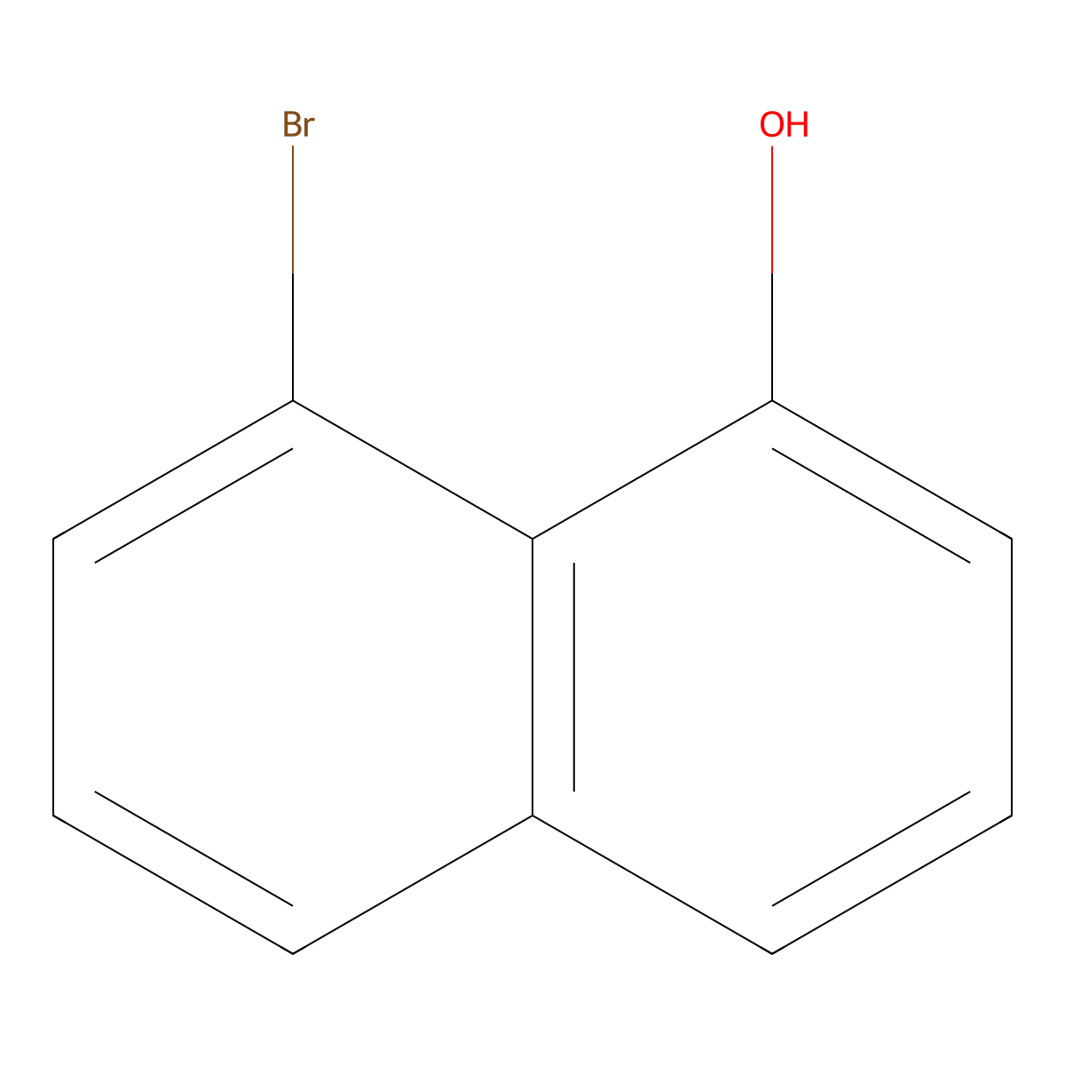 8-Bromonaphthalen-1-ol molecular structure, CAS 62456-32-0