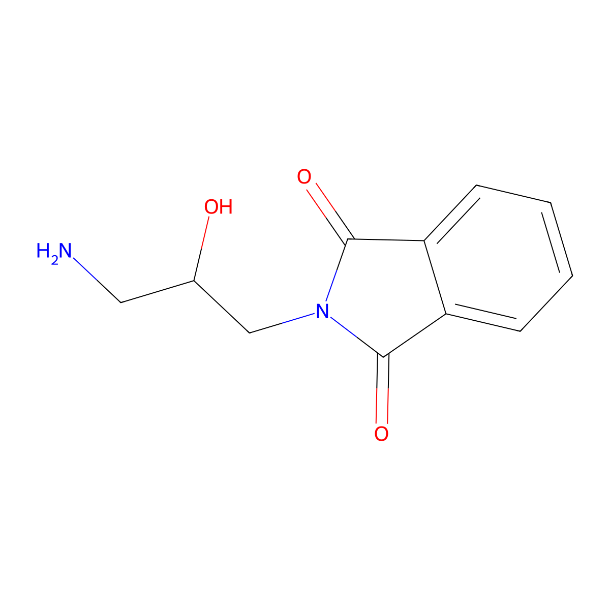 2-(3-amino-2-hydroxypropyl)-2,3-dihydro-1H-isoindole-1,3-dione molecular structure, CAS 62457-36-7
