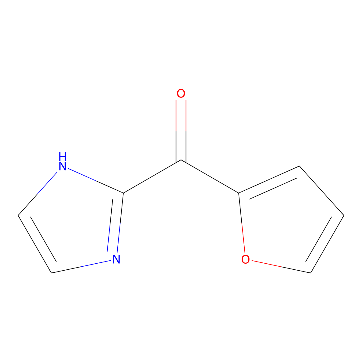 Furan-2-yl-(1H-imidazol-2-yl)-methanone molecular structure, CAS 62457-95-8