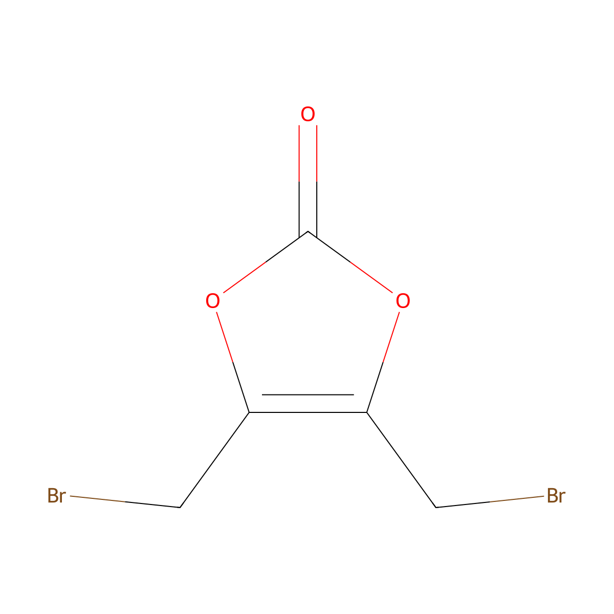 4,5-Bis(bromomethyl)-1,3-dioxol-2-one molecular structure, CAS 62458-19-9
