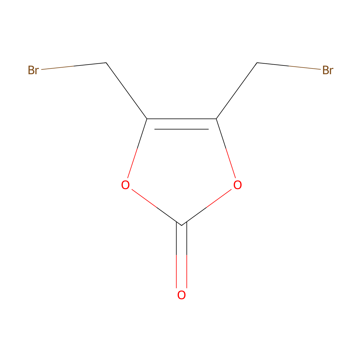 4,5-Bis(bromomethyl)-1,3-dioxol-2-one molecular structure, CAS 62458-19-9