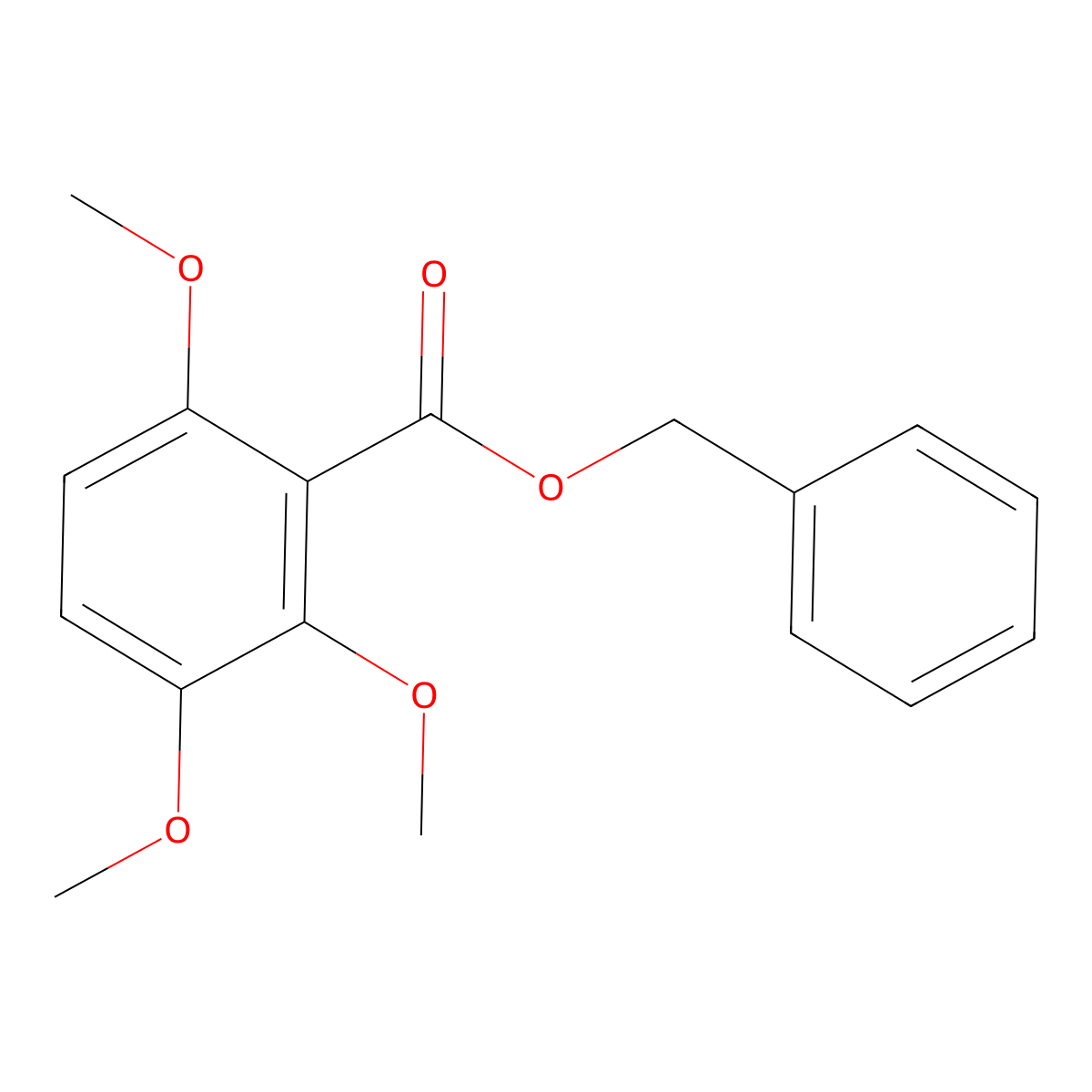 Benzyl 2,3,6-trimethoxybenzoate molecular structure, CAS 62458-49-5