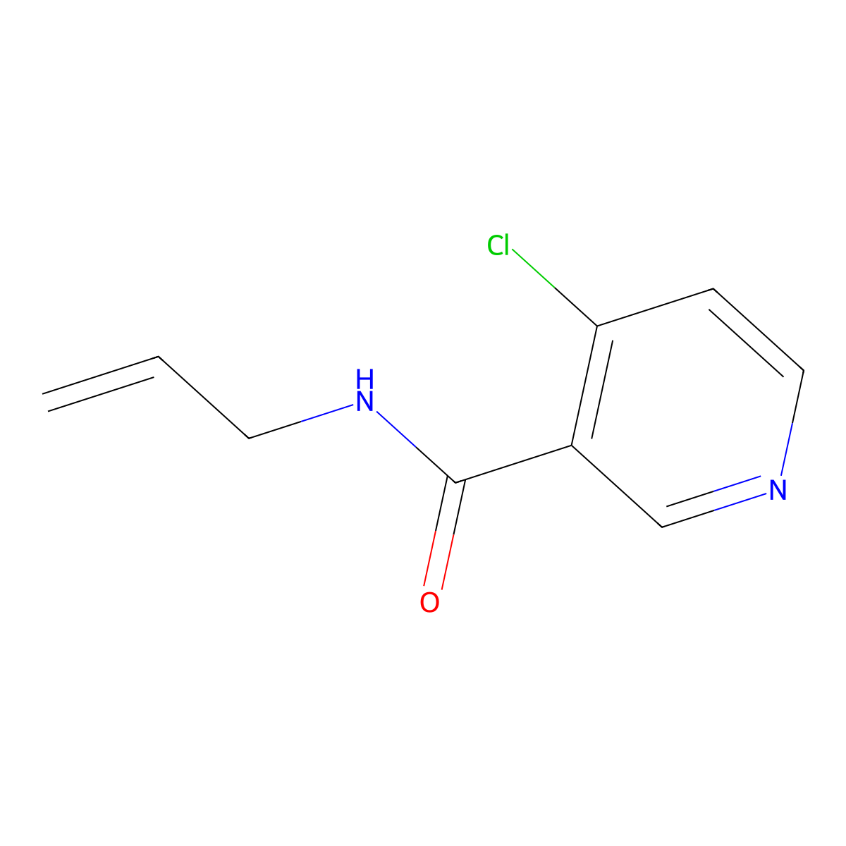 N-Allyl-4-chloronicotinamide molecular structure, CAS 62458-87-1
