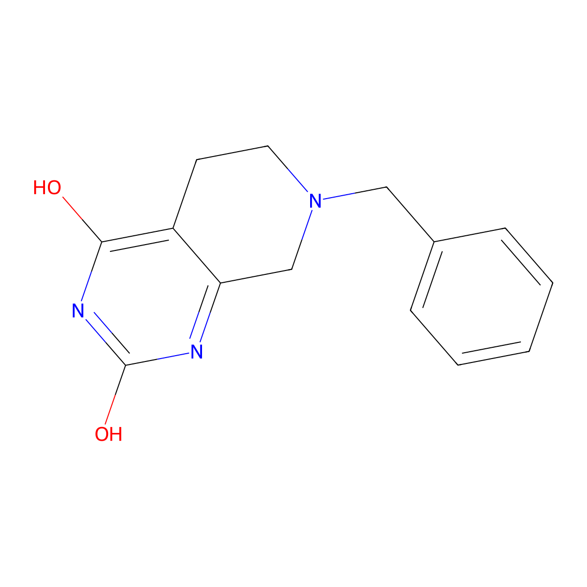 7-benzyl-1H,2H,3H,4H,5H,6H,7H,8H-pyrido[3,4-d]pyrimidine-2,4-dione molecular structure, CAS 62459-02-3