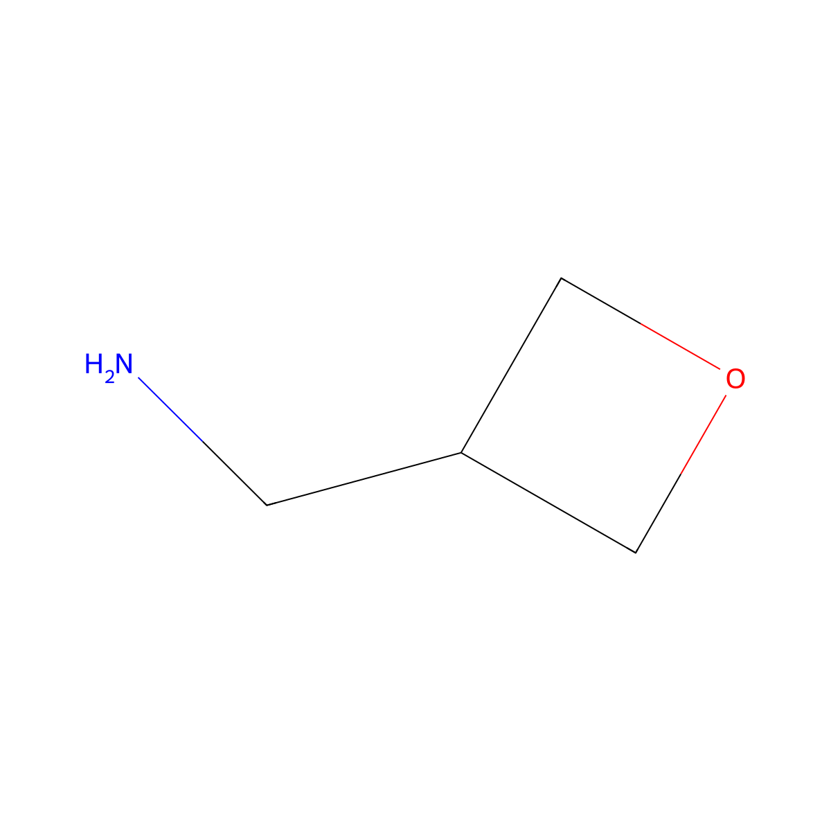 (Oxetan-3-yl)methanamine molecular structure, CAS 6246-05-5