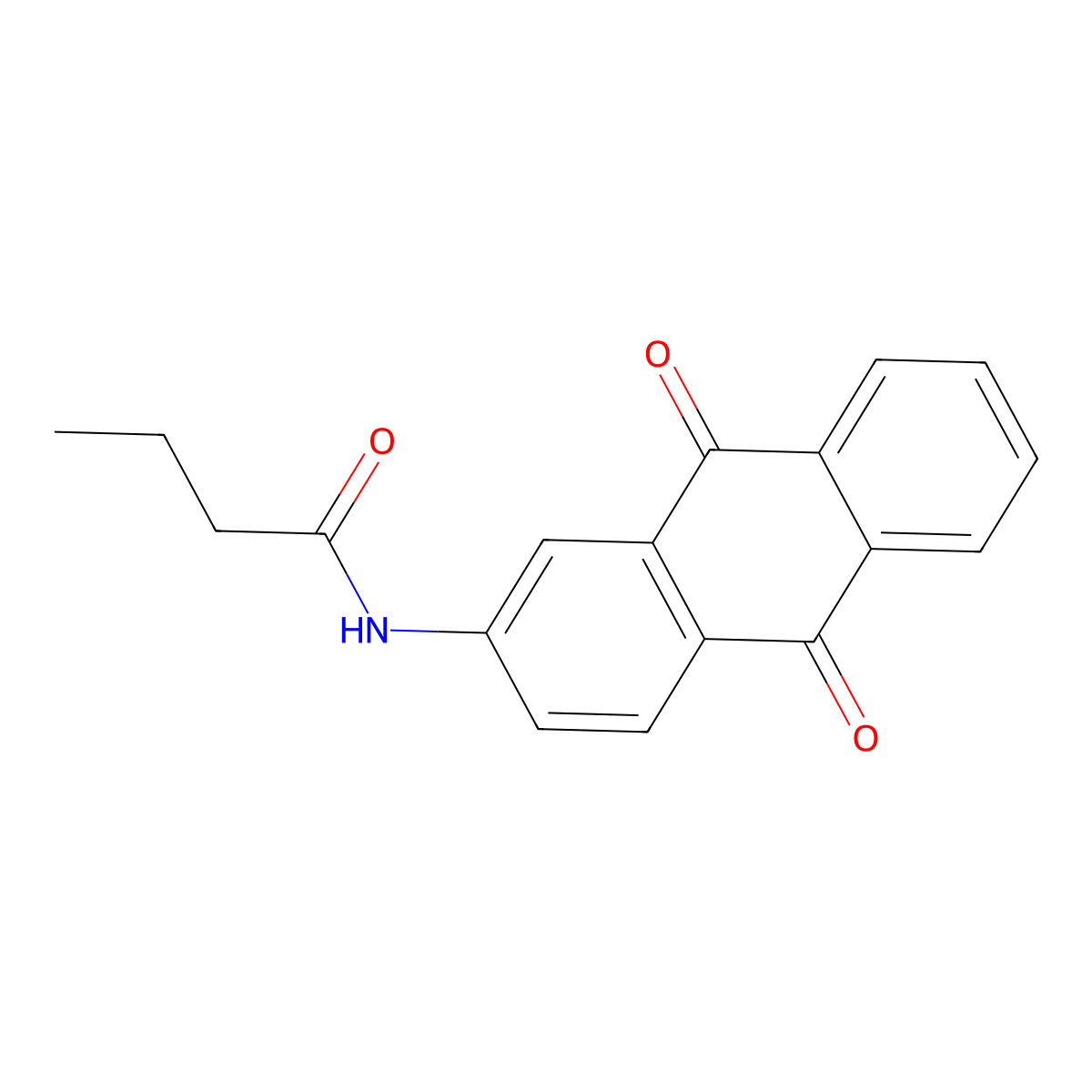 N-(9,10-dioxoanthracen-2-yl)butanamide molecular structure, CAS 6246-90-8