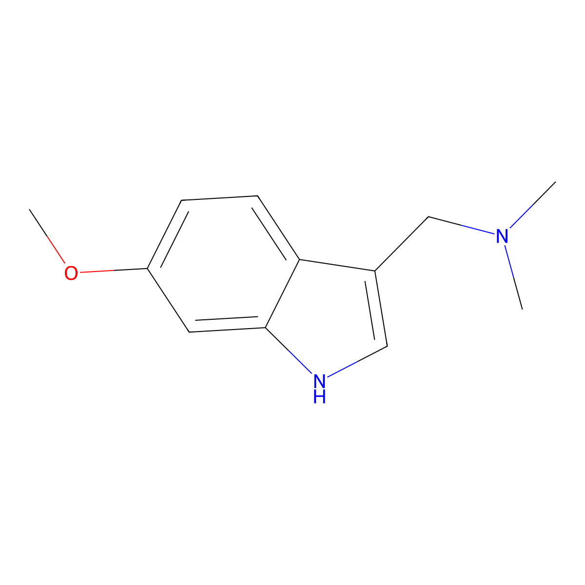 6-Methoxygramine molecular structure, CAS 62467-65-6