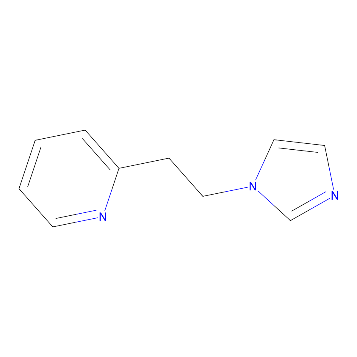 2-[2-(1H-Imidazol-1-yl)ethyl]pyridine molecular structure, CAS 62468-79-5