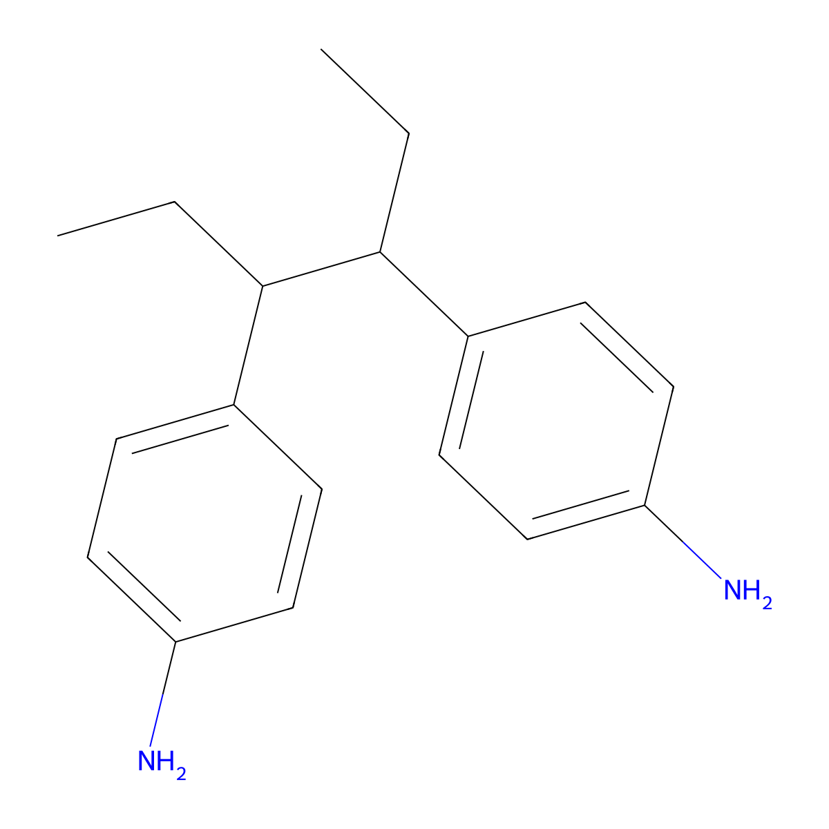 4-[4-(4-Aminophenyl)hexan-3-yl]aniline molecular structure, CAS 6247-02-5