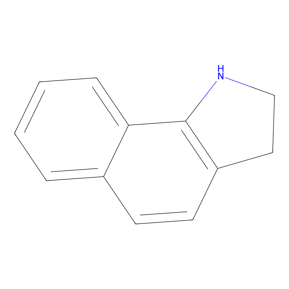 1H,2H,3H-Benzo[G]indole molecular structure, CAS 6247-04-7
