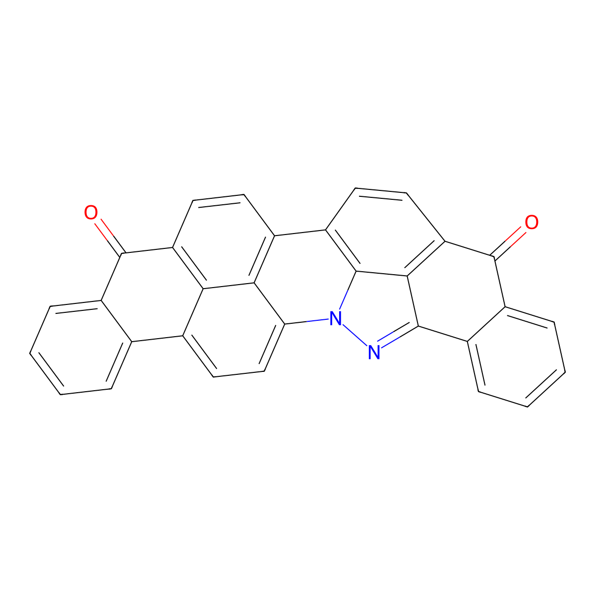 Anthra(2,1,9-mna)benz(6,7)indazolo(2,3,4-fgh)acridine-5,10-dione molecular structure, CAS 6247-39-8