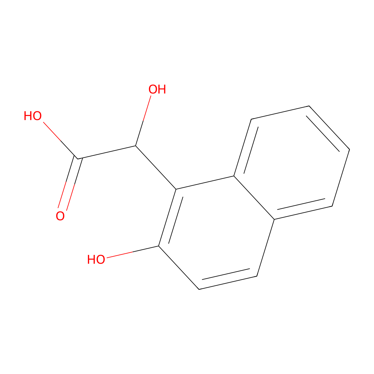 2-hydroxy-2-(2-hydroxynaphthalen-1-yl)acetic Acid molecular structure, CAS 624722-10-7