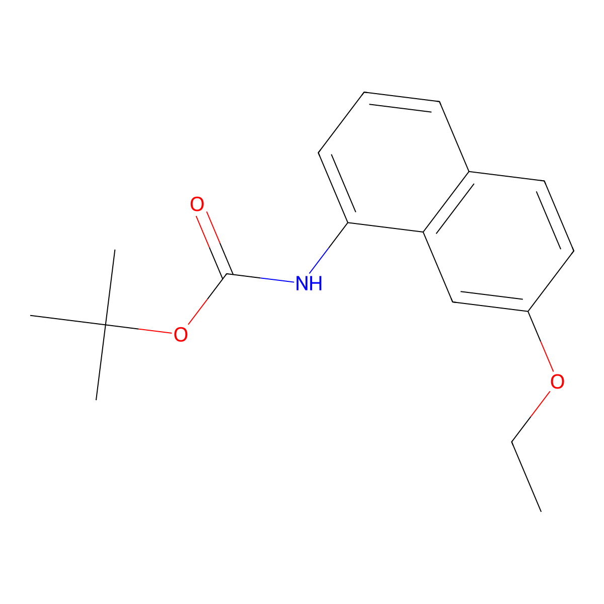 tert-Butyl 7-ethoxynaphthalen-1-ylcarbamate molecular structure, CAS 624729-63-1