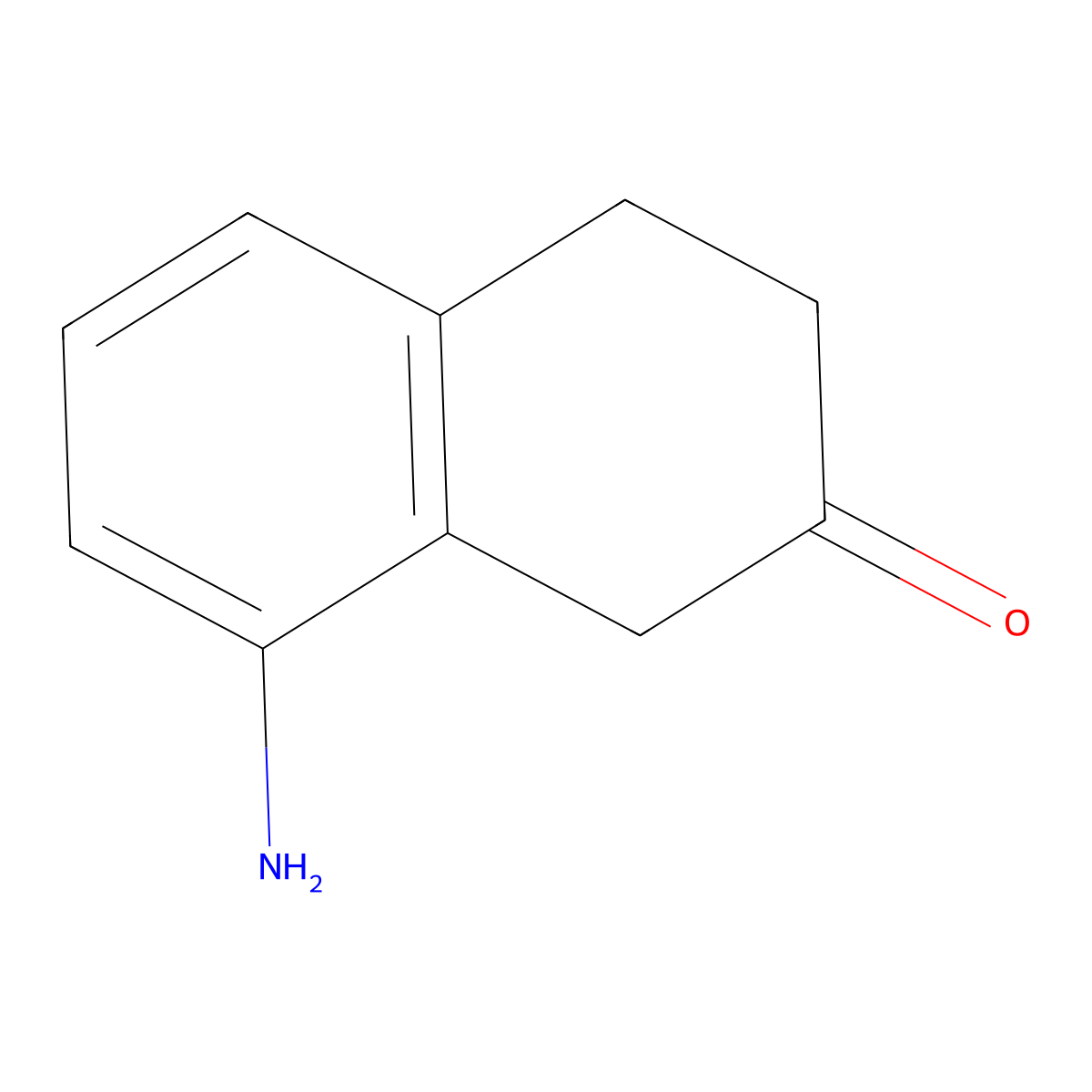 8-Amino-3,4-dihydro-1H-naphthalen-2-one molecular structure, CAS 624729-74-4