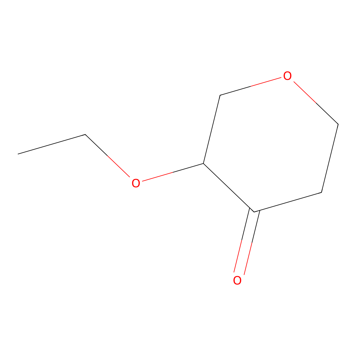 3-Ethoxyoxan-4-one molecular structure, CAS 624734-18-5