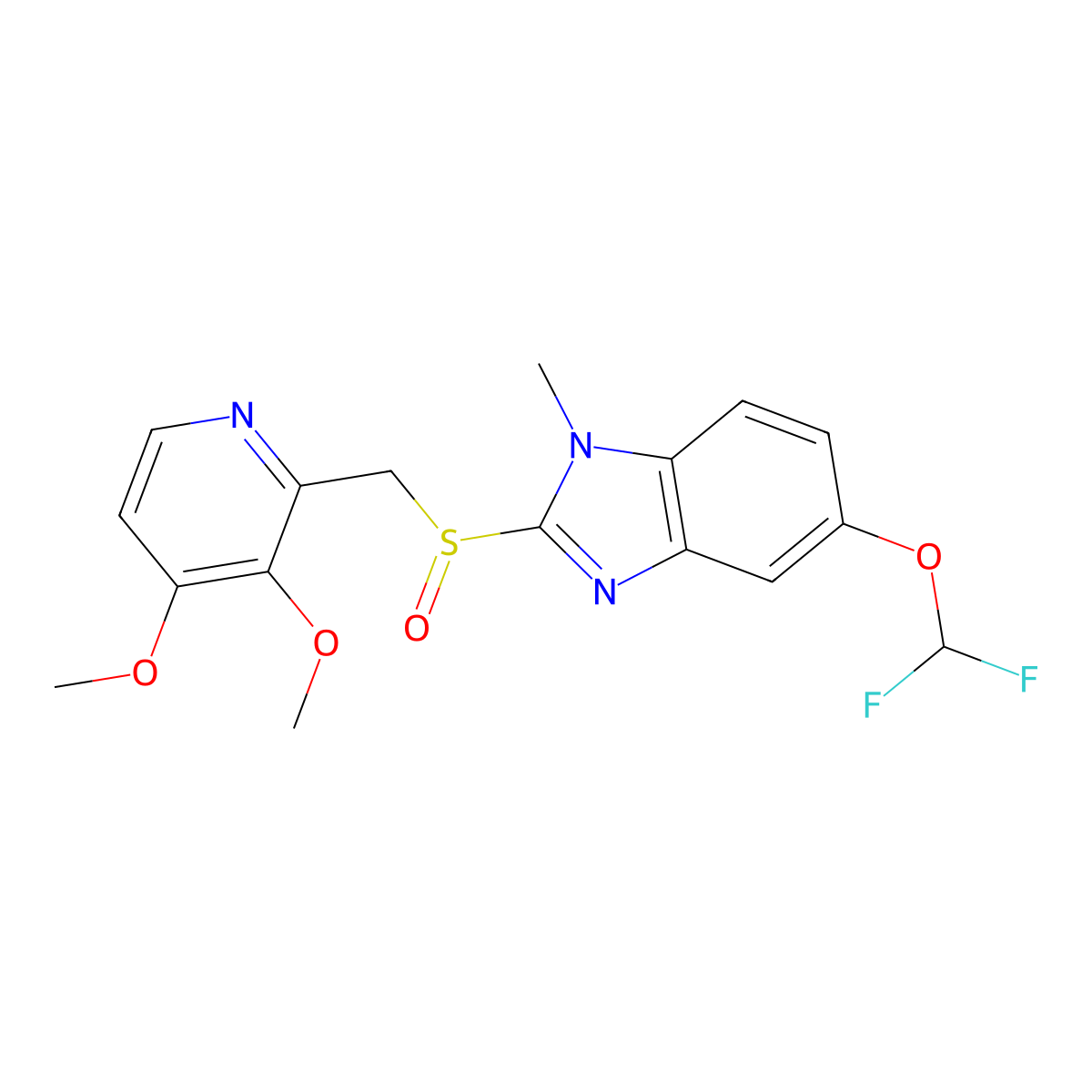 N1-Methyl pantoprazole molecular structure, CAS 624742-53-6