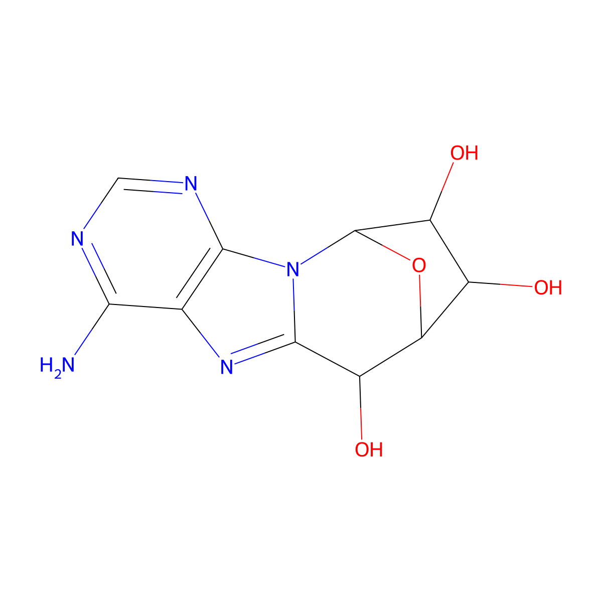 8,5'-Cycloadenosine molecular structure, CAS 62475-47-2