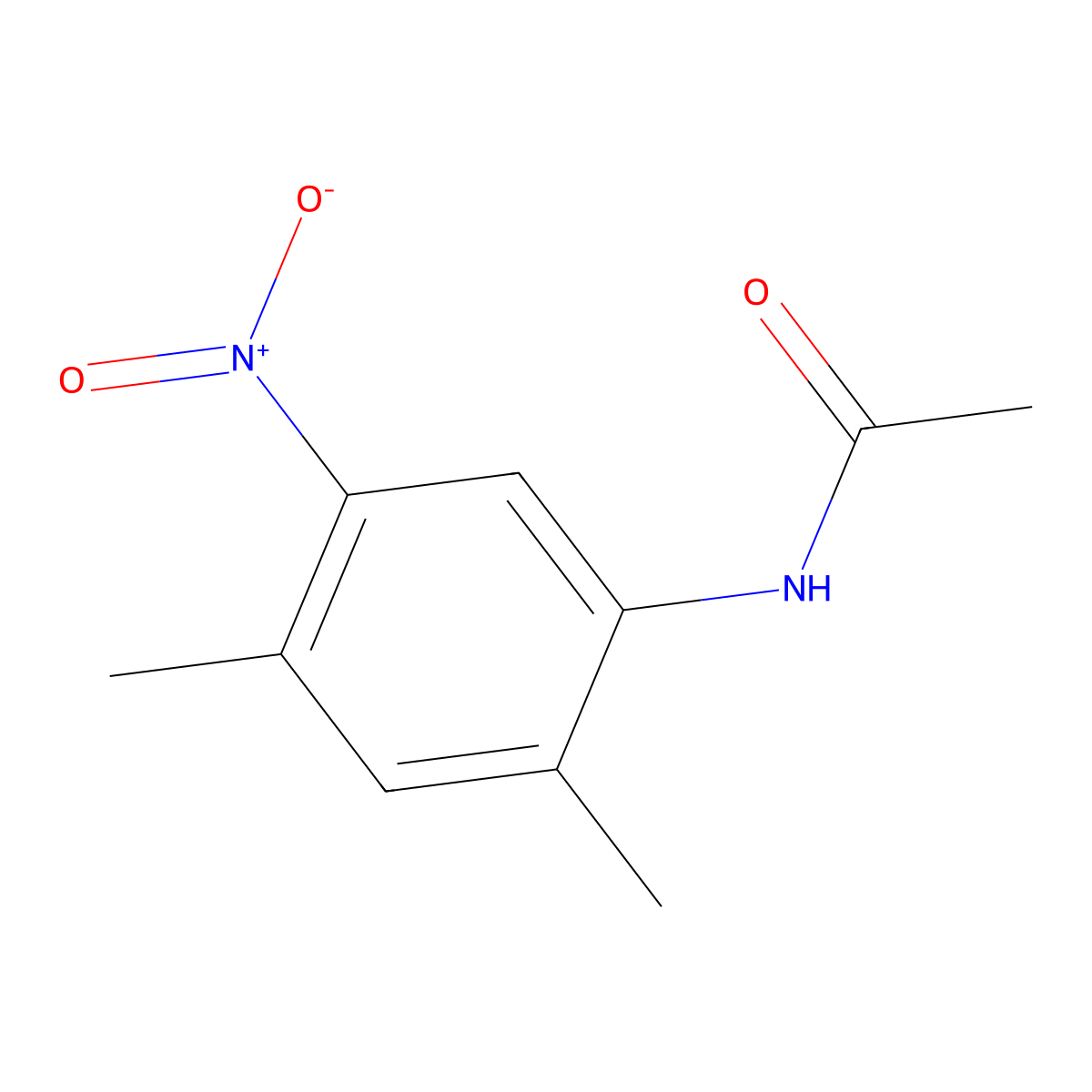 Acetamide, N-(2,4-dimethyl-5-nitrophenyl)- molecular structure, CAS 62476-60-2