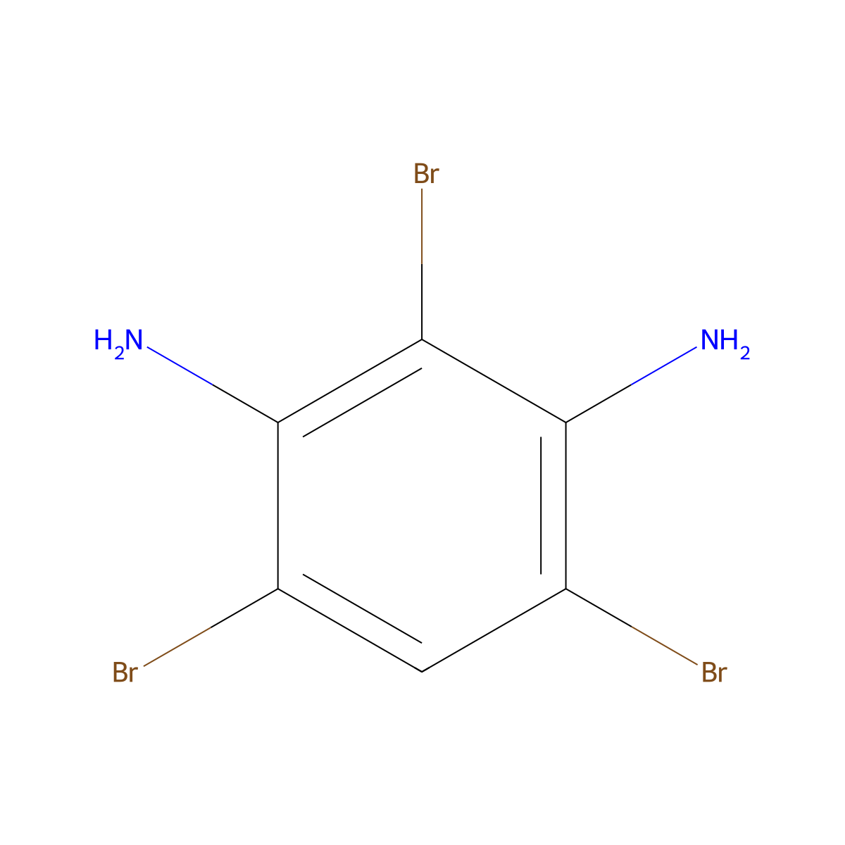 2,4,6-Tribromobenzene-1,3-diamine molecular structure, CAS 62477-06-9
