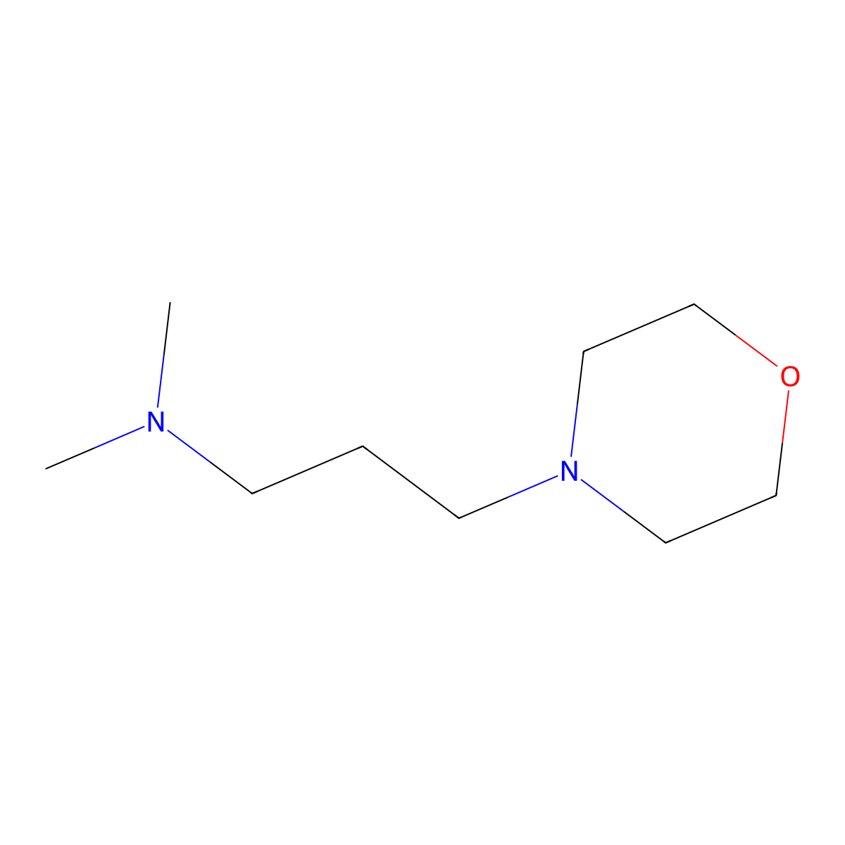N,N-Dimethyl-4-morpholinepropylamine molecular structure, CAS 62478-44-8