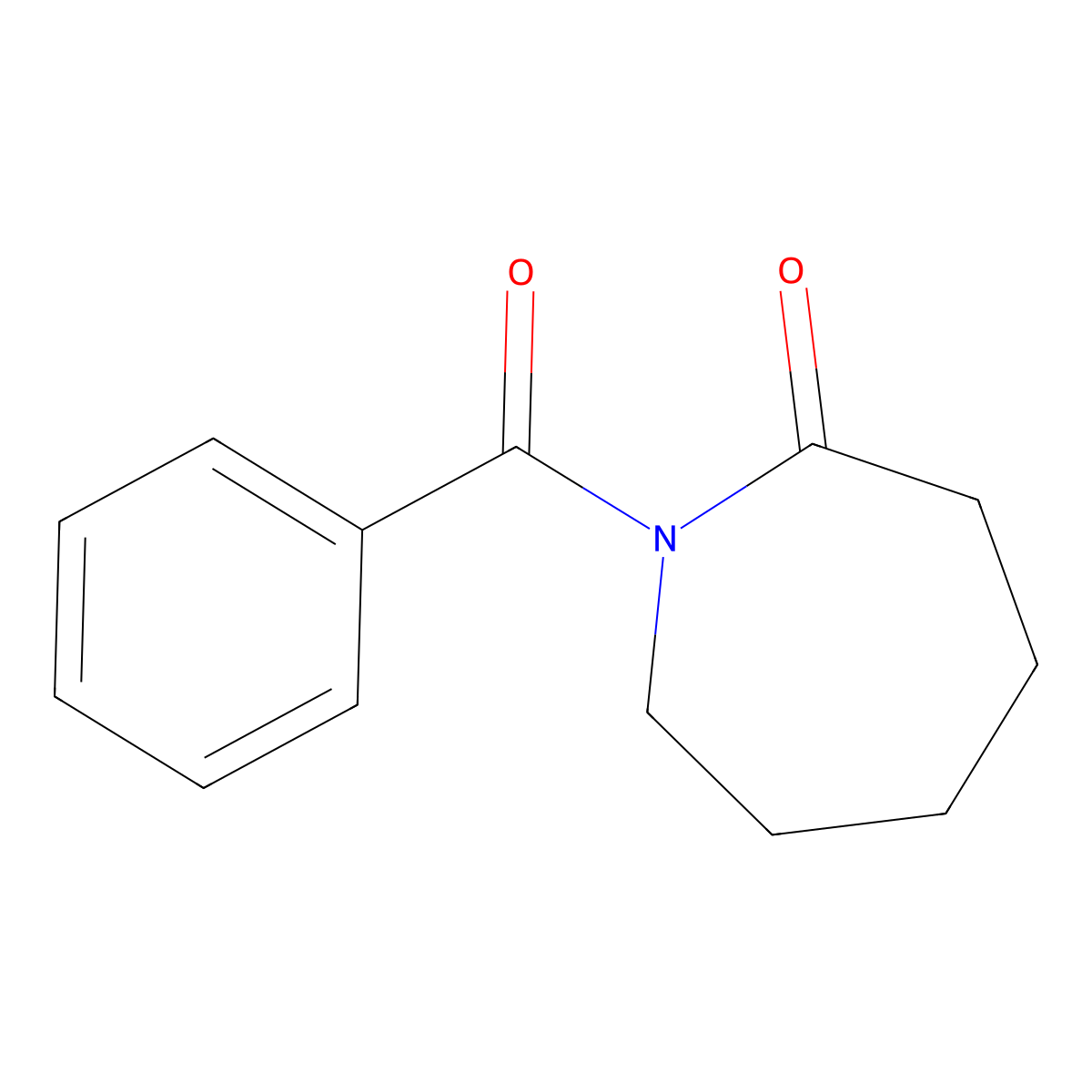 1-Benzoylazepan-2-one molecular structure, CAS 6248-28-8