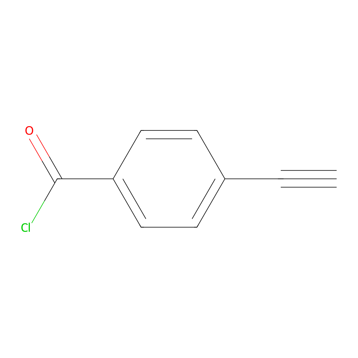 4-ethynylbenzoyl Chloride molecular structure, CAS 62480-31-3