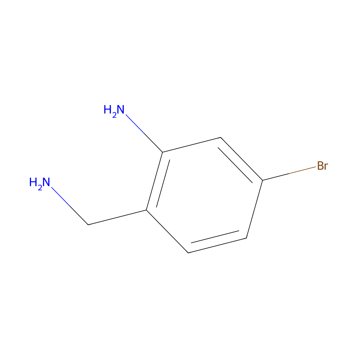 2-(Aminomethyl)-5-bromoaniline molecular structure, CAS 624813-49-6