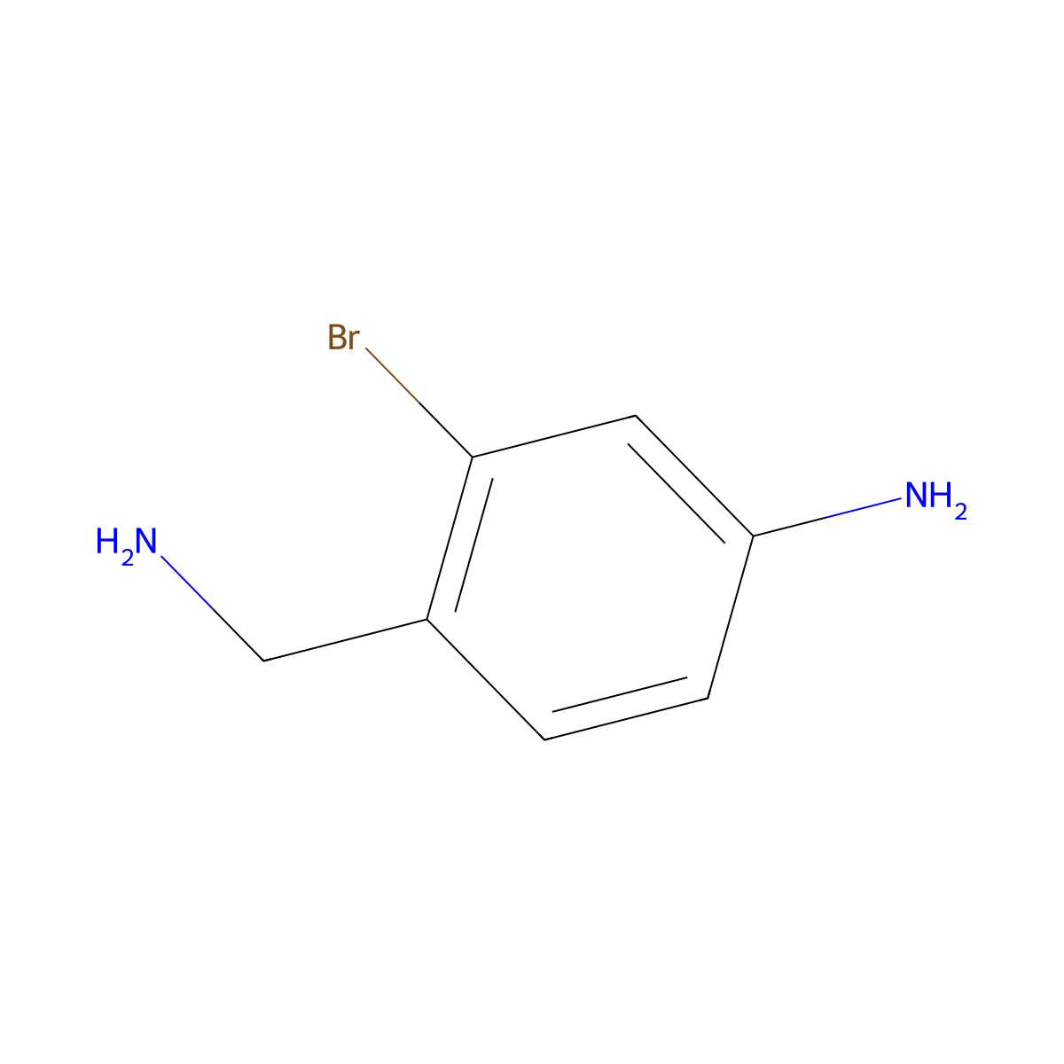 4-(Aminomethyl)-3-bromoaniline molecular structure, CAS 624814-19-3