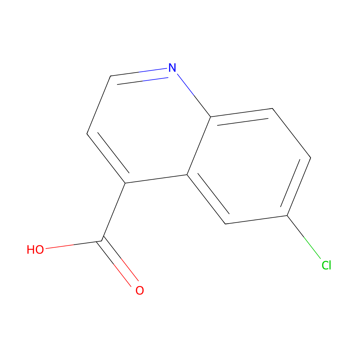 6-Chloroquinoline-4-carboxylic acid molecular structure, CAS 62482-29-5