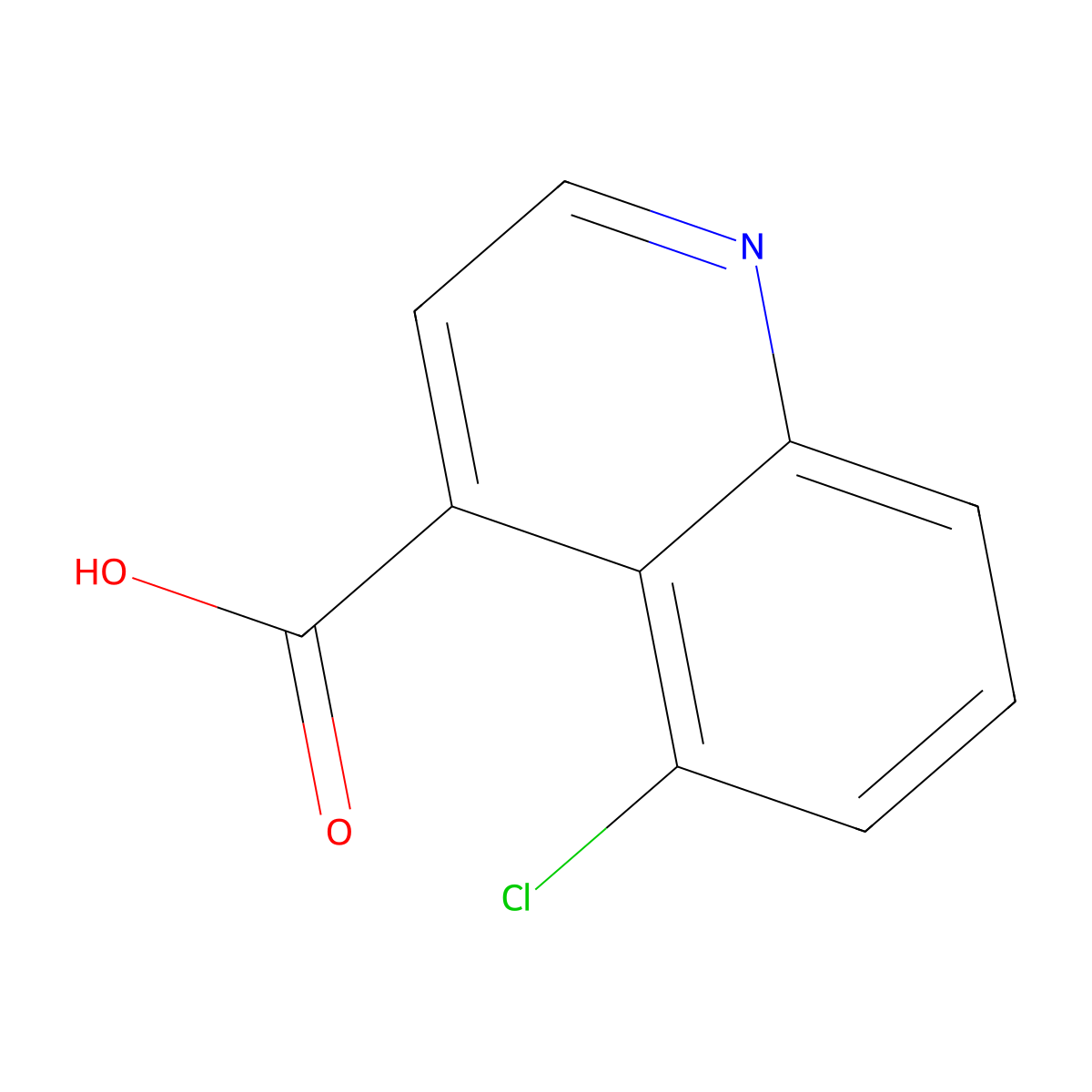 5-Chloroquinoline-4-carboxylic acid molecular structure, CAS 62482-32-0