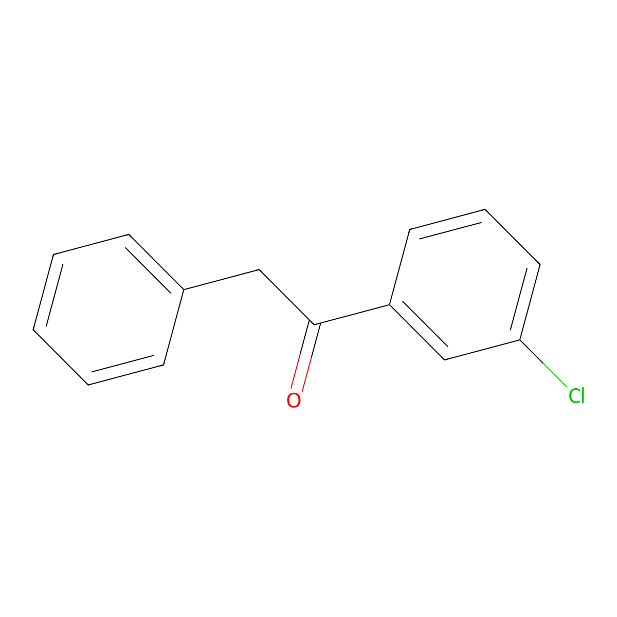1-(3-Chlorophenyl)-2-phenylethanone molecular structure, CAS 62482-45-5