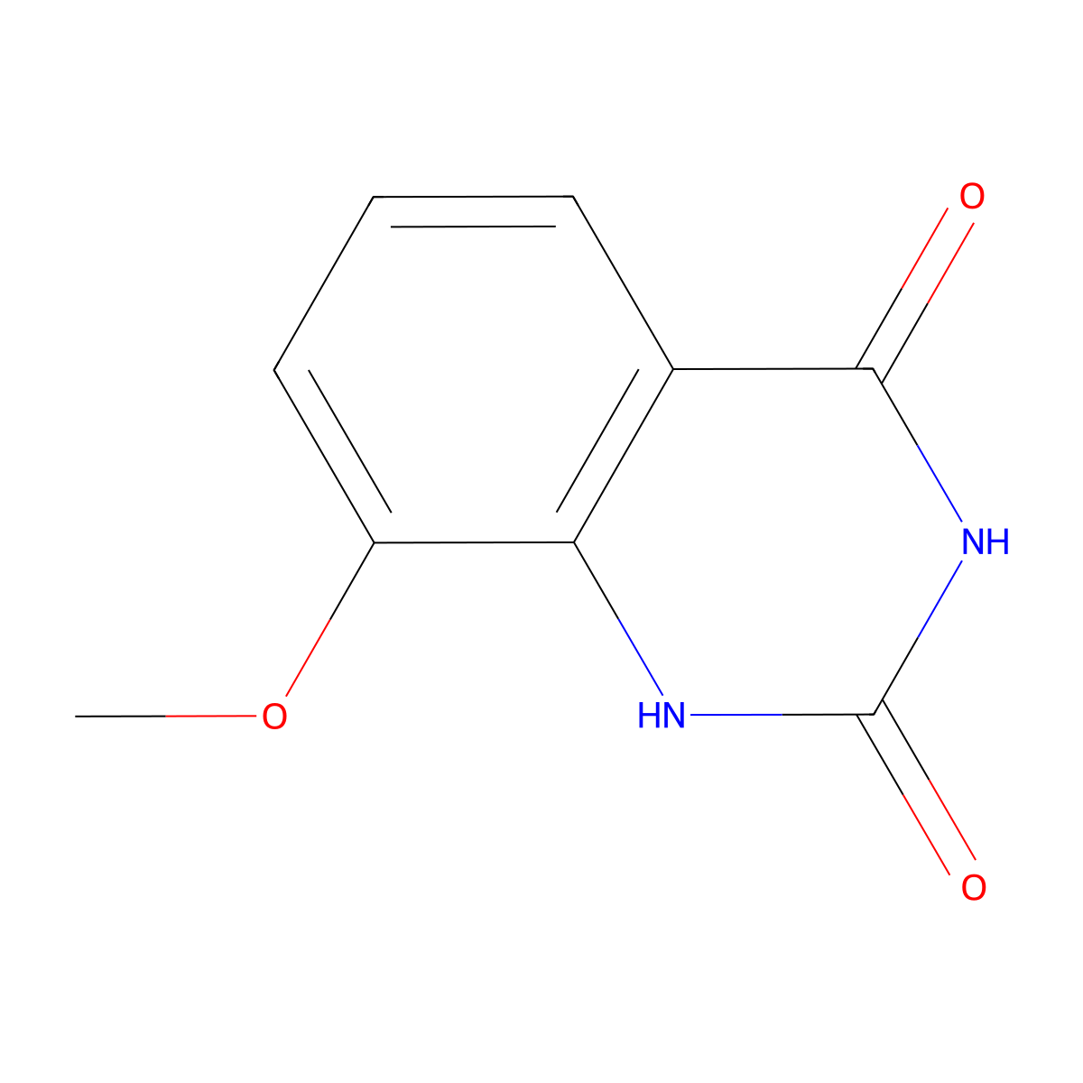 8-Methoxyquinazoline-2,4-diol molecular structure, CAS 62484-14-4