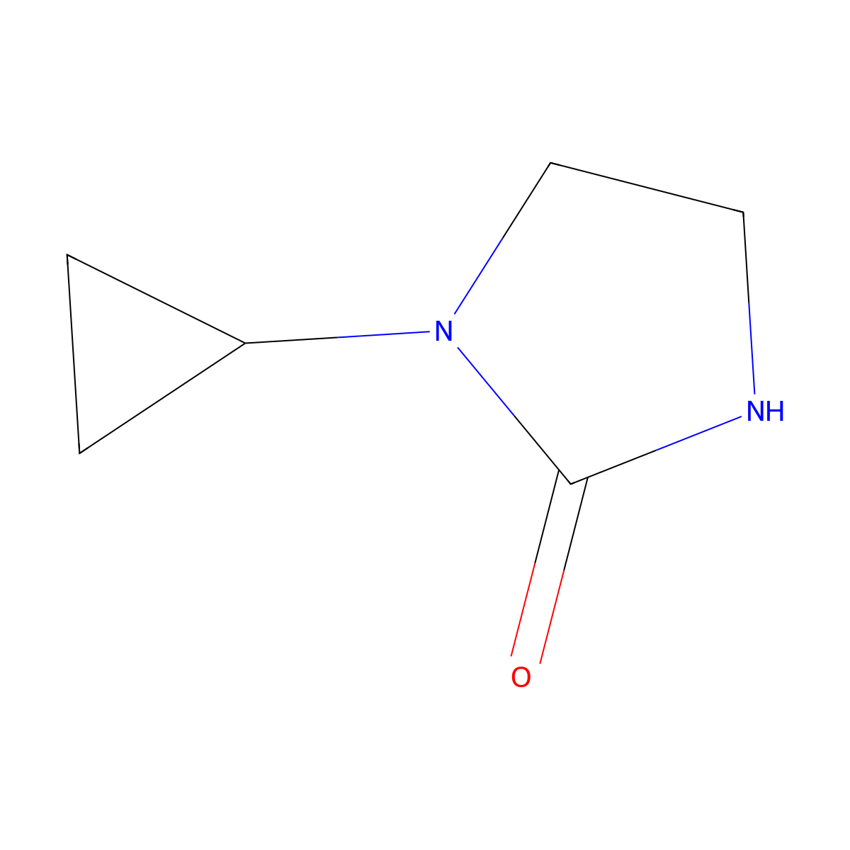 1-Cyclopropylimidazolidin-2-one molecular structure, CAS 62491-84-3