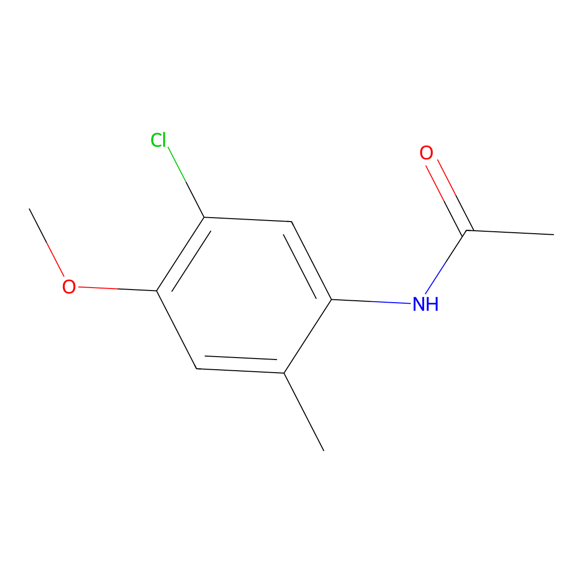 N-(5-Chloro-4-methoxy-2-methylphenyl)acetamide molecular structure, CAS 62492-47-1