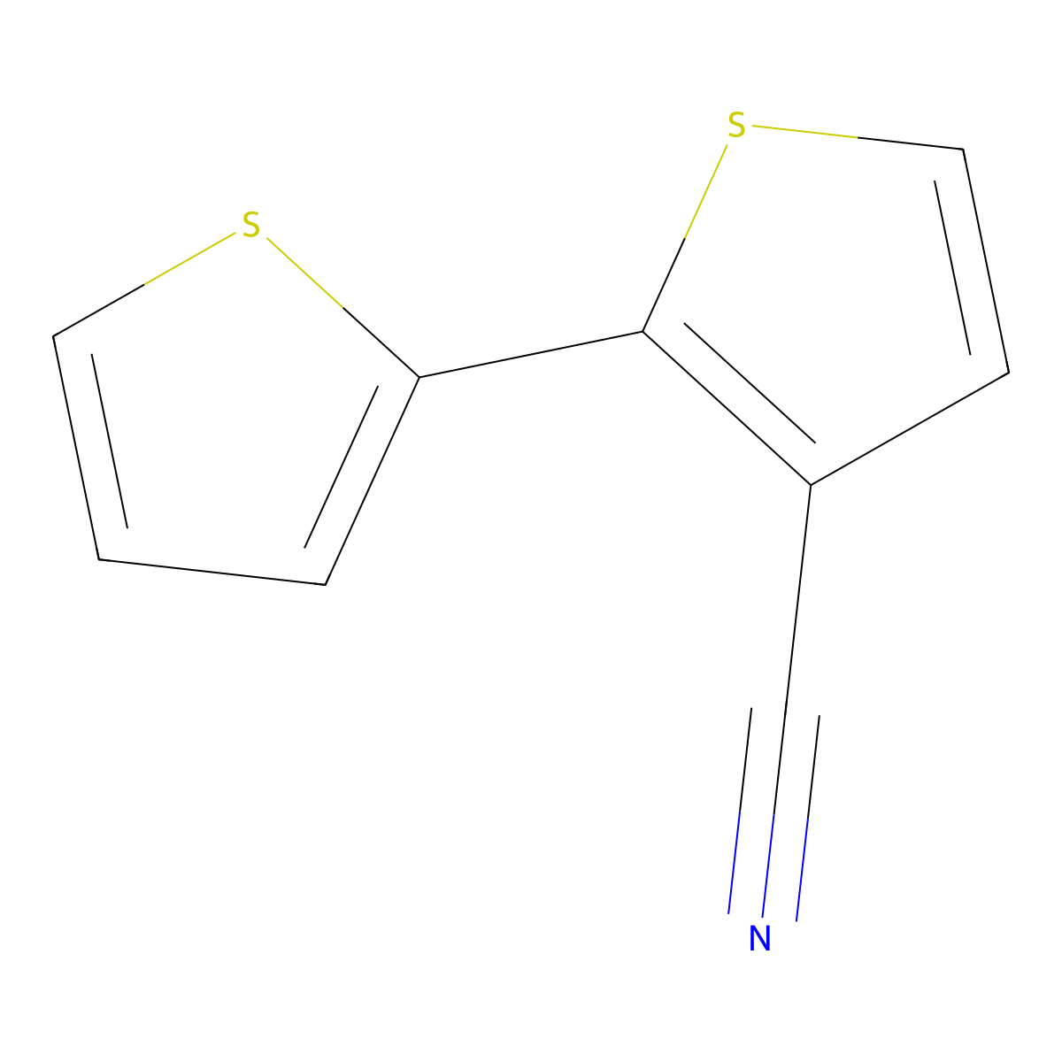 [2,2'-Bithiophene]-3-carbonitrile molecular structure, CAS 62494-21-7