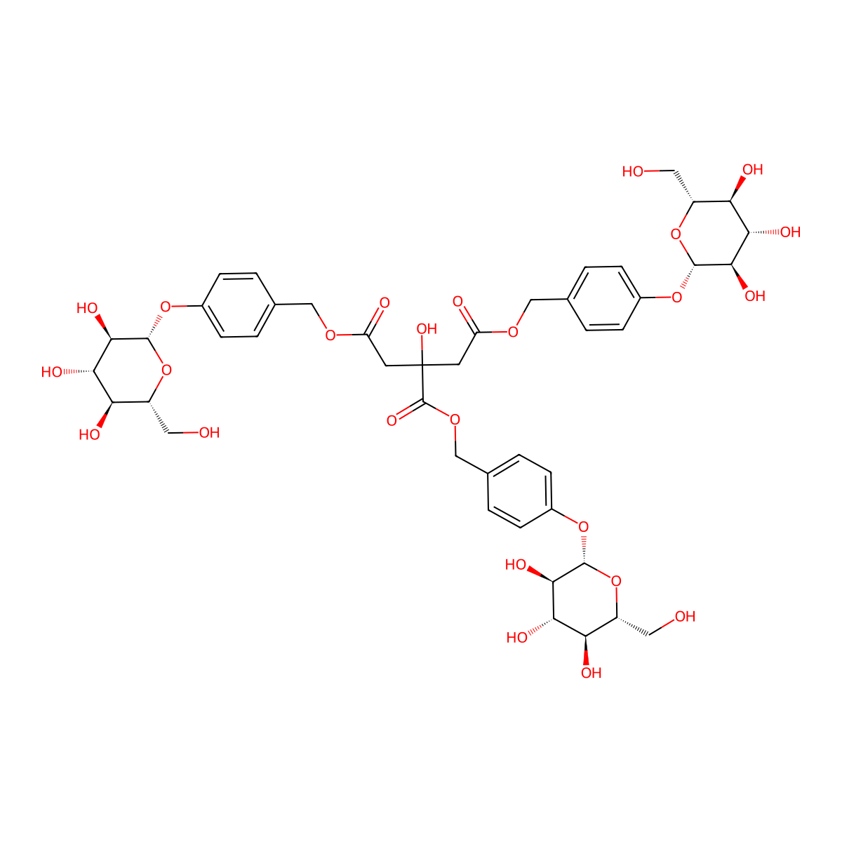 Parishin A molecular structure, CAS 62499-28-9