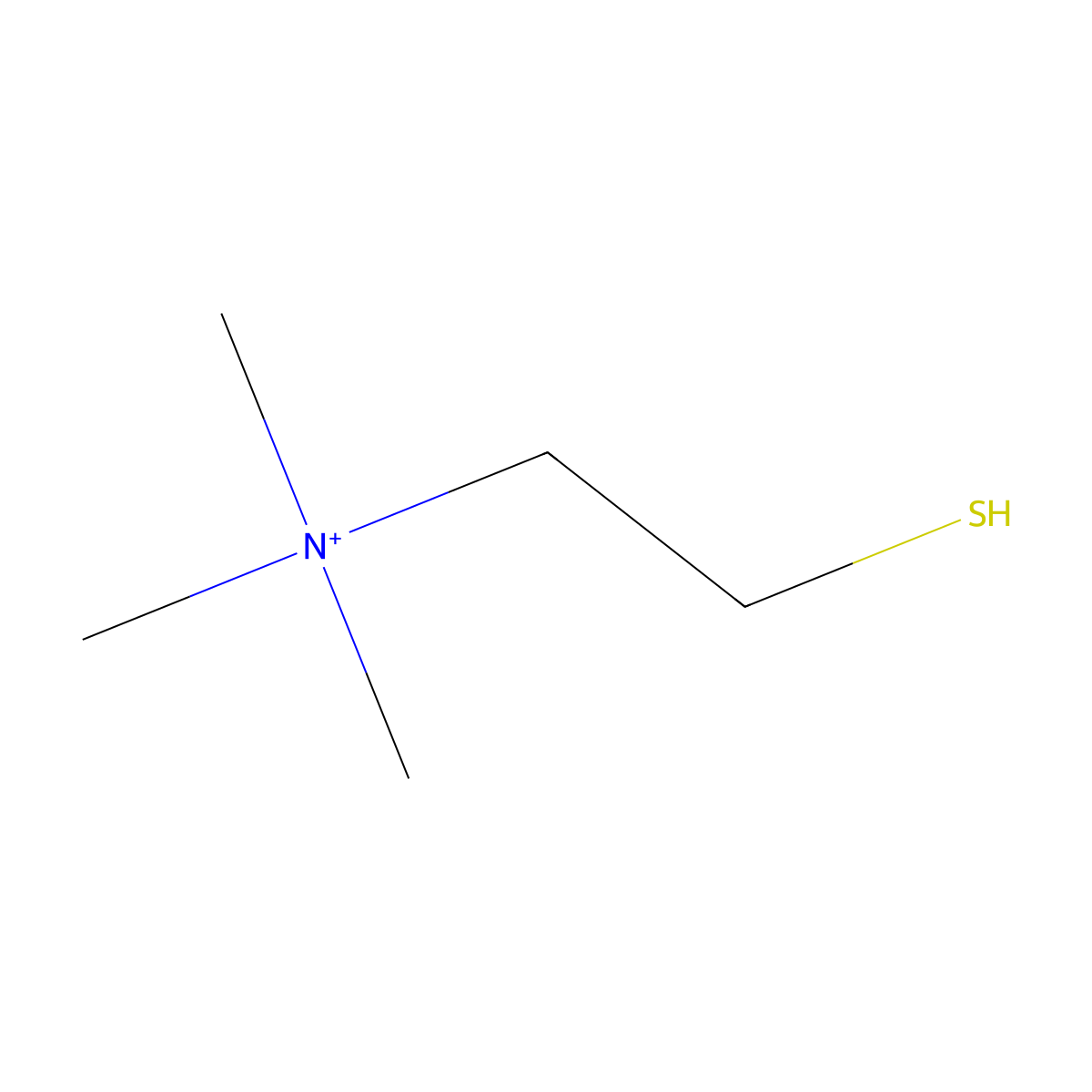 Thiocholine molecular structure, CAS 625-00-3