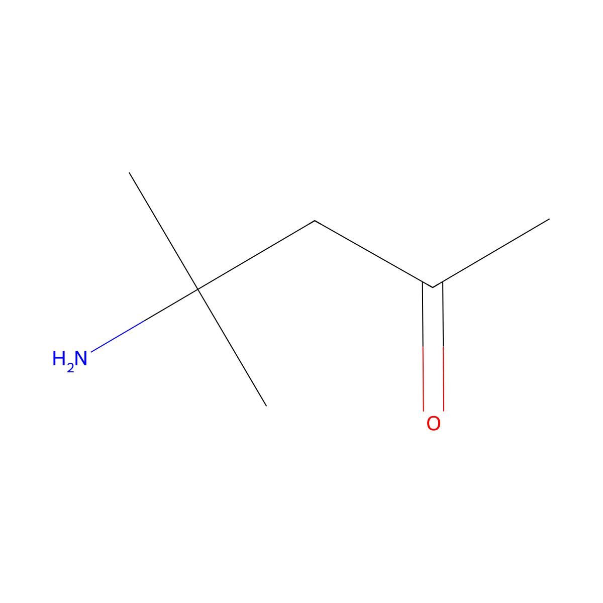 4-Amino-4-methyl-2-pentanone molecular structure, CAS 625-04-7